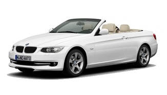 cheap BMW 320d Cabrio for rent in Tivat airport