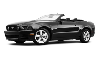my favorite convertible available for rent at Tivat airport - Ford Mustang
